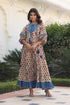 MULMUL IRYA AJRAKH PRINT PANELED & FLARED DRESS MULMUL IRYA AJRAKH PRINT PANELED & FLARED DRESS